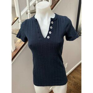 NWT Cavan & Co. Henley Tee Size M Navy